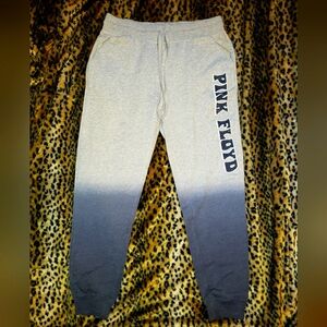 PINK FLOYD BLUE GREY OMBRE SWEATPANTS JOGGERS L HOT TOPIC new graphic